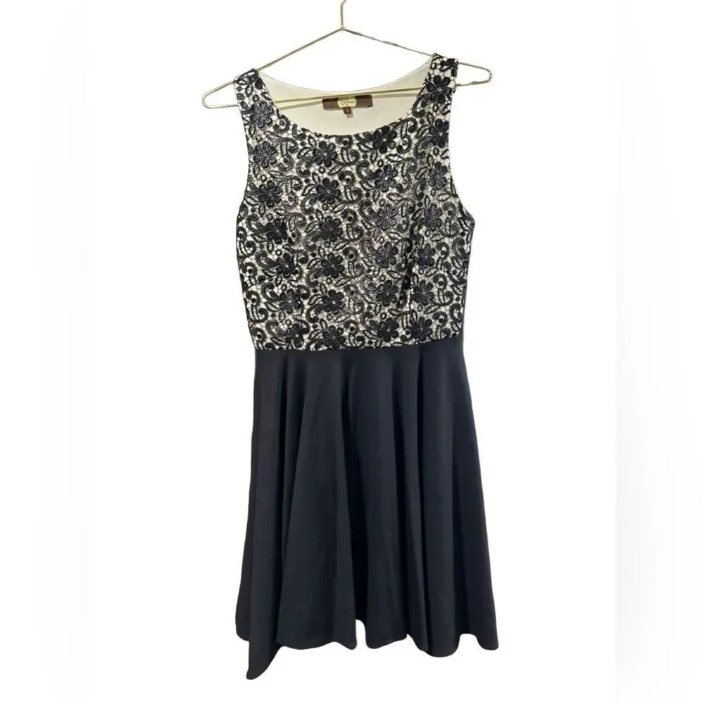 Eva Franco Dress NWOT black & white lace bodice MSRP $248 Anthropologie 2